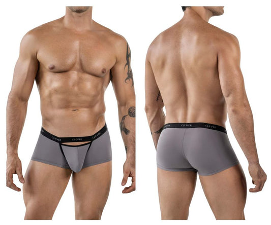 Clever Moda Men's Underwear 1866 Tokio Trunks Color Gray