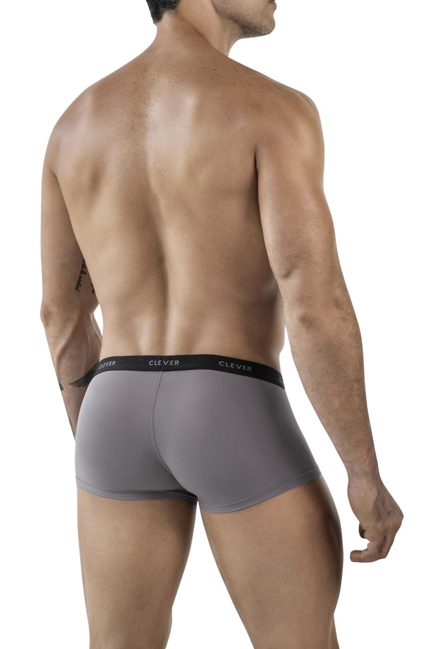 Clever Moda Men's Underwear 1866 Tokio Trunks Color Gray