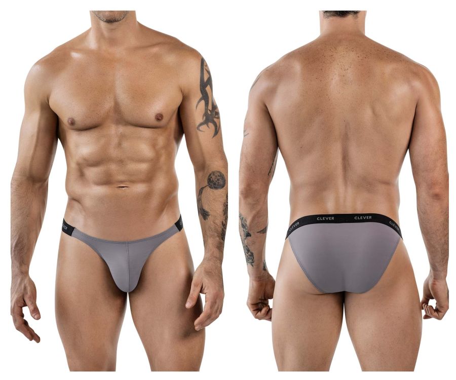 Clever Moda Men's Underwear 1867 Tokio Bikini Color Gray