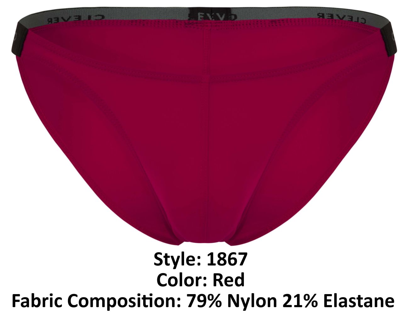 Clever Moda Men's Underwear 1867 Tokio Bikini Color Red