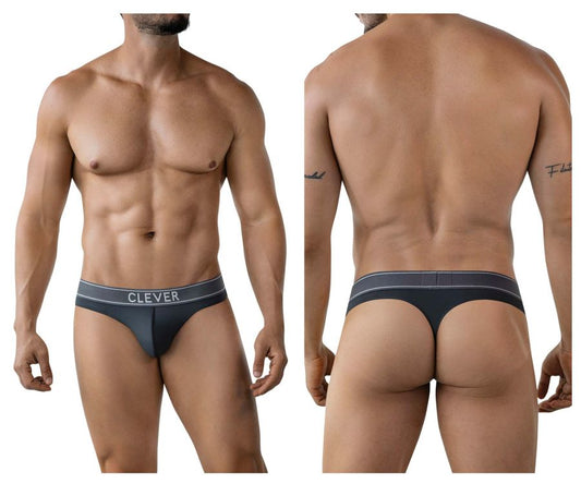 Clever Moda Men's Underwear 2008 Raw Thongs Color Dark Gray