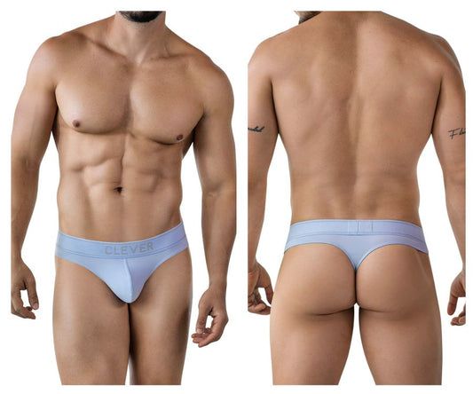 Clever Moda Men's Underwear 2008 Raw Thongs Color Light Blue