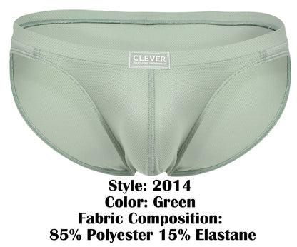 Clever Moda Men's Underwear 2014 Reto Briefs Color Green