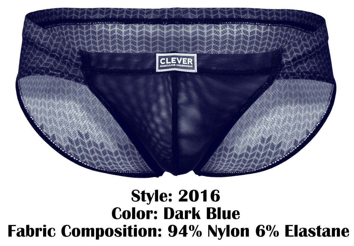 Clever Moda Men's Underwear 2016 Mosaico Briefs Color Dark Blue