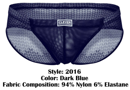 Clever Moda Men's Underwear 2016 Mosaico Briefs Color Dark Blue