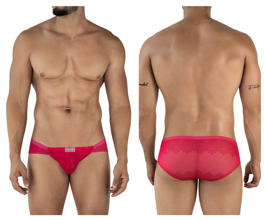 Clever Moda Men's Underwear 2016 Mosaico Briefs Color Red