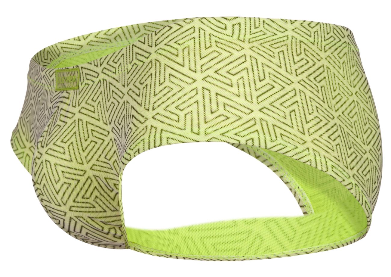 Clever Moda Men's Underwear 2017 Neon Briefs Color Green
