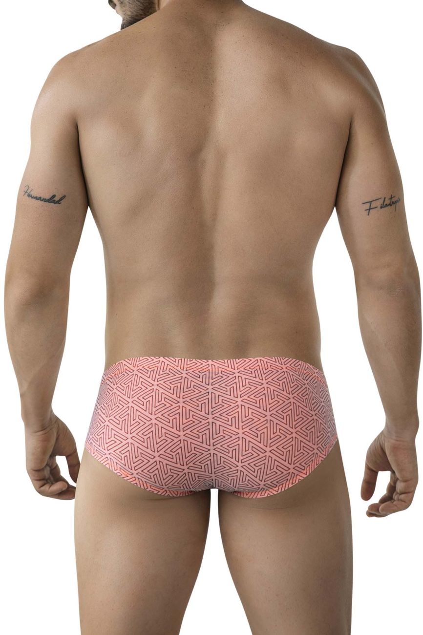 Clever Moda Men's Underwear 2017 Neon Briefs Color Orange