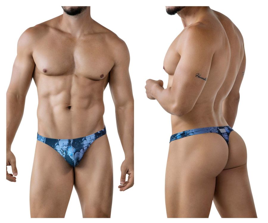 Clever Moda Men's Underwear 2020 Galia Thongs Color Dark Blue