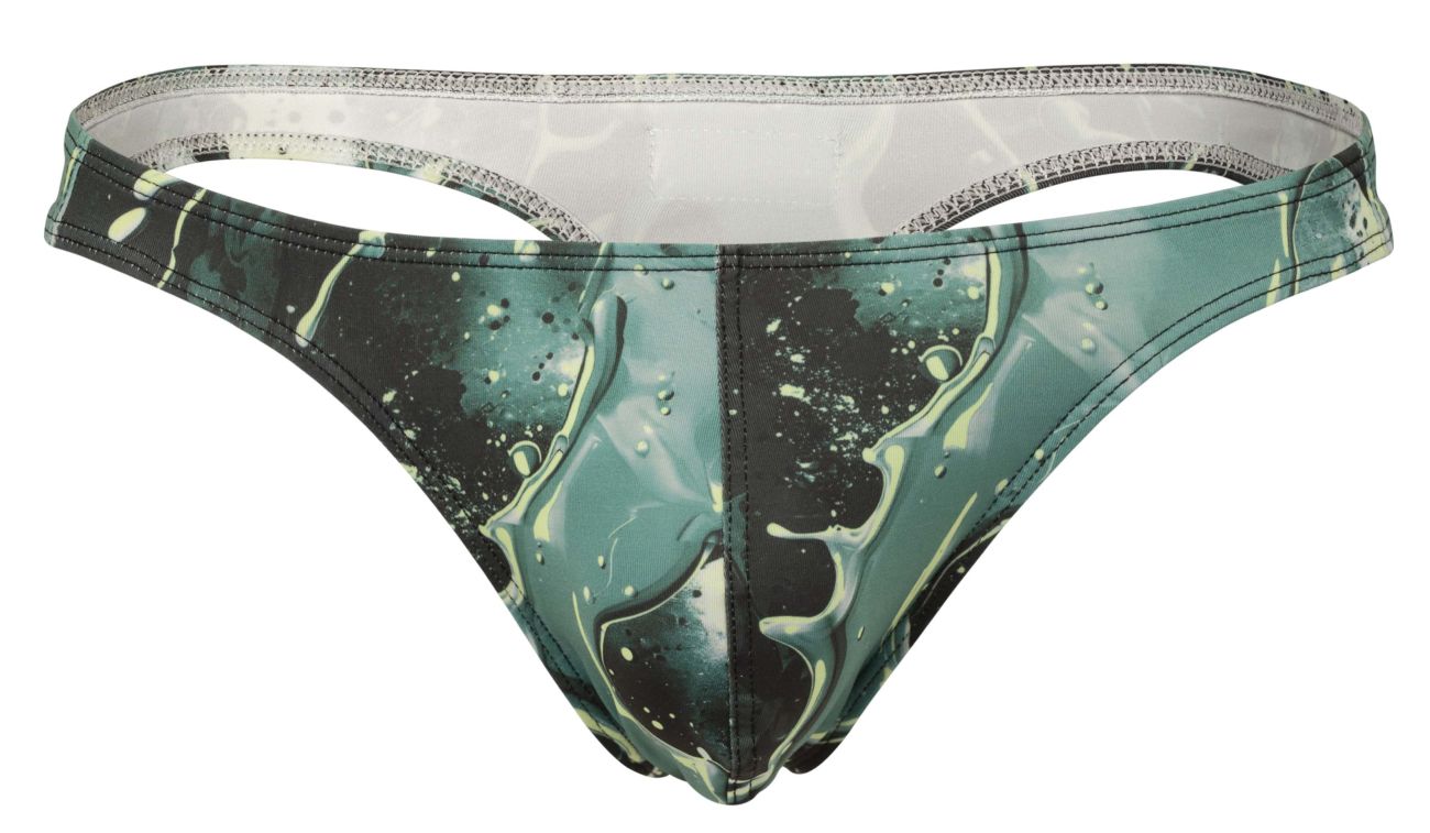 Clever Moda Men's Underwear 2020 Galia Thongs Color Green