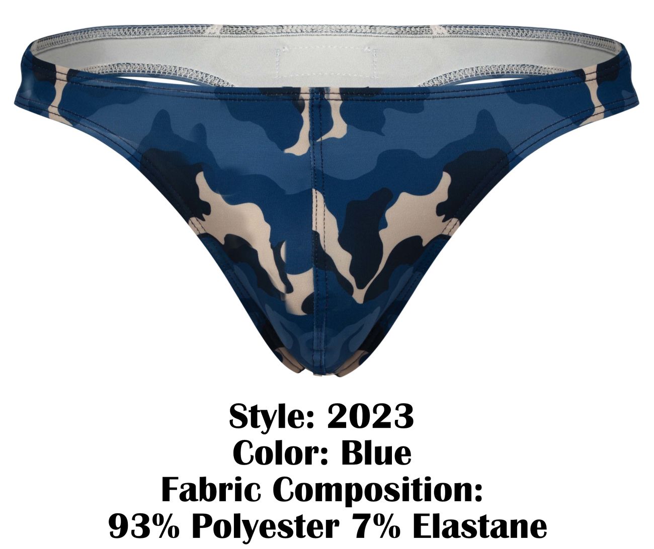 Clever Moda Men's Underwear 2023 Almeria Thongs Color Blue