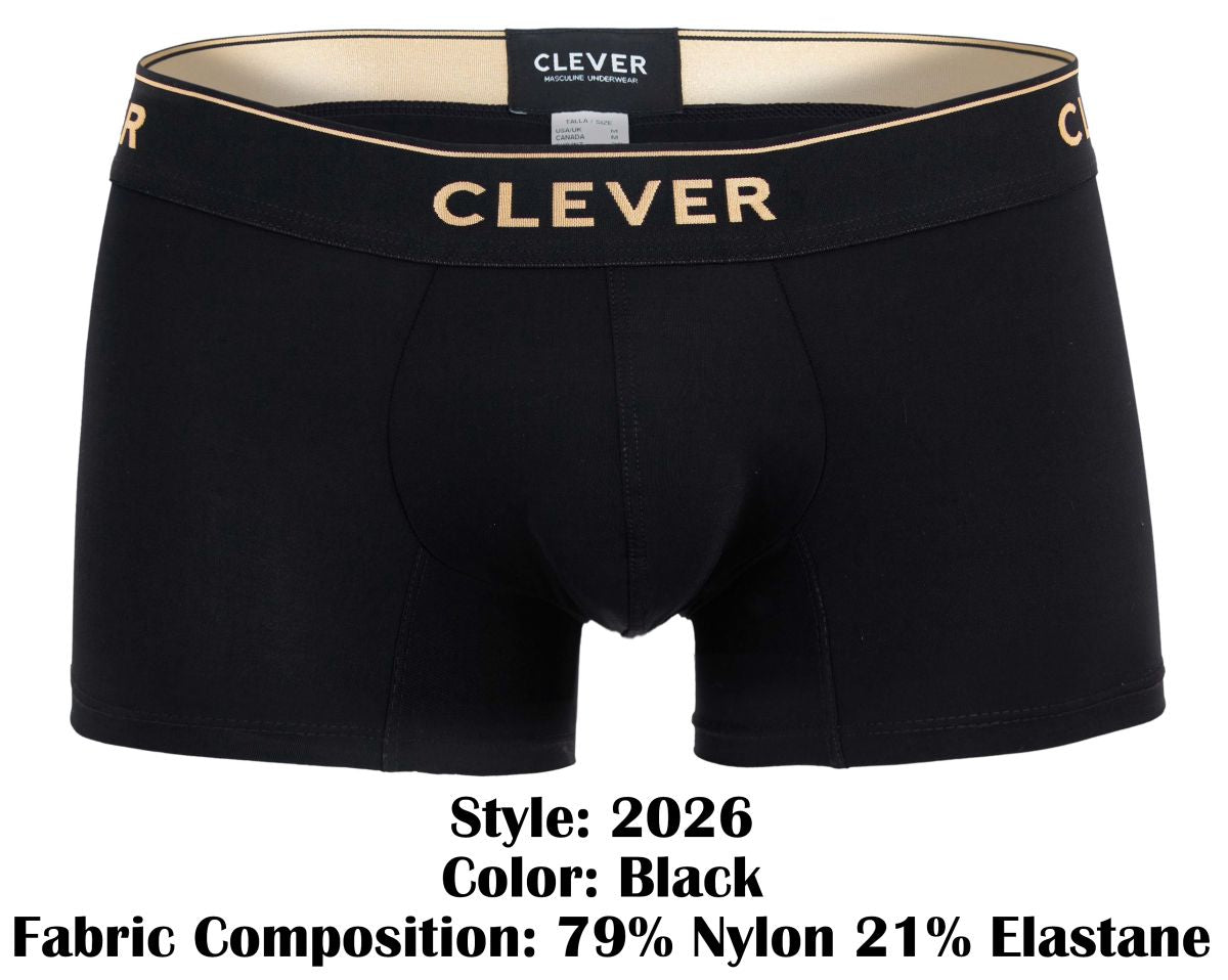 Clever Moda Men's Underwear 2026 Valladolid Trunks Color Black