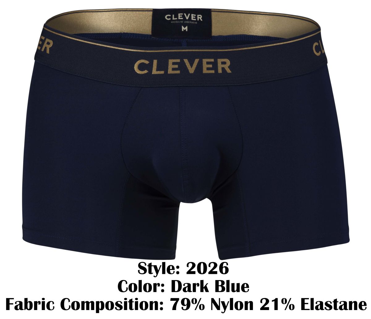 Clever Moda Men's Underwear 2026 Valladolid Trunks Color Dark Blue