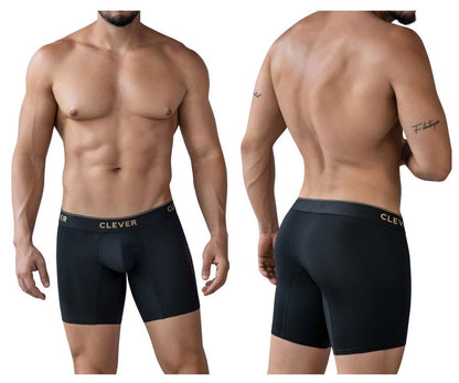 Clever Moda Men's Underwear 2027 Valladolid Boxer Briefs Color Black