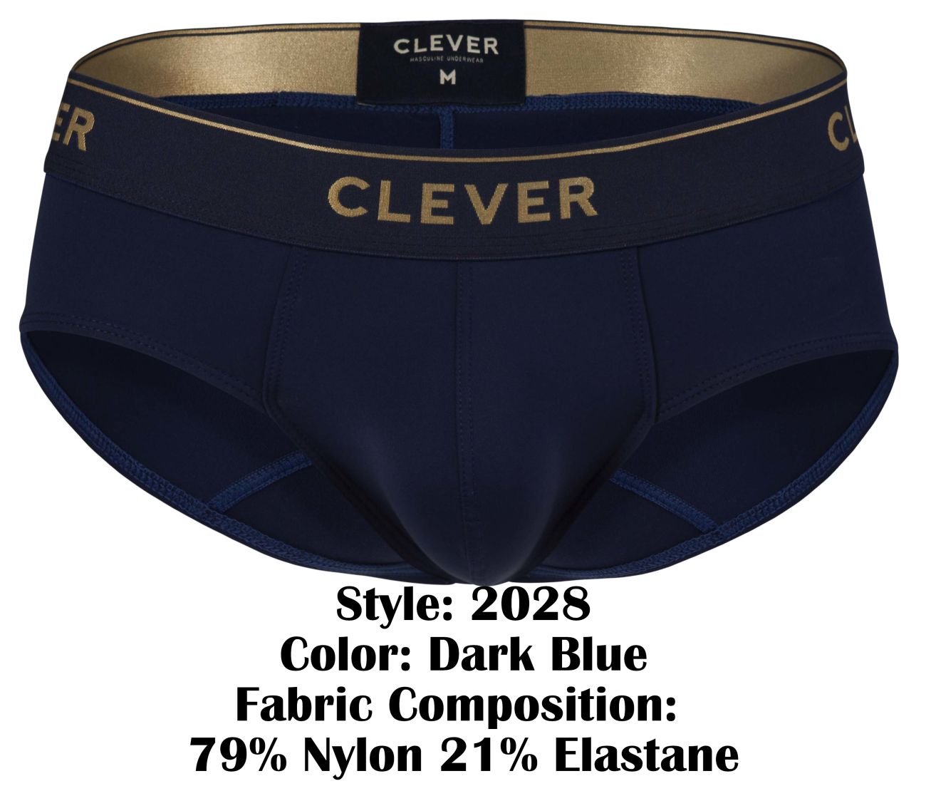 Clever Moda Men's Underwear 2028 Valladolid Briefs Color Dark Blue