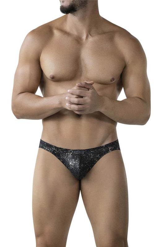 Clever Moda Men's Underwear 2039 Galaxy Briefs Color Black