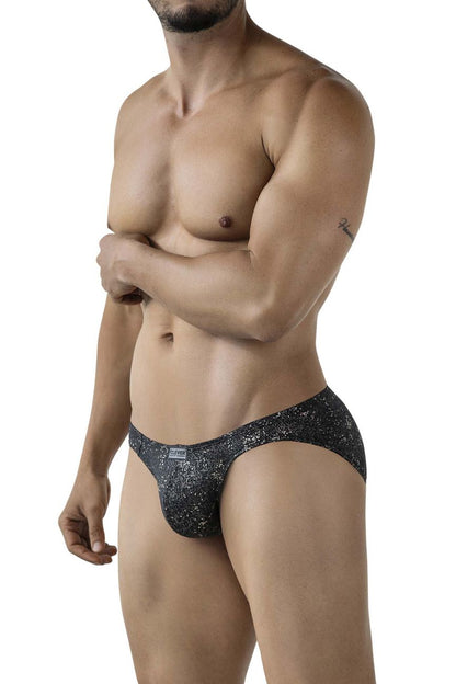Clever Moda Men's Underwear 2039 Galaxy Briefs Color Black