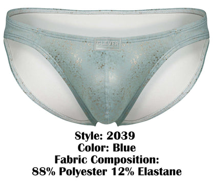 Clever Moda Men's Underwear 2039 Galaxy Briefs Color Blue