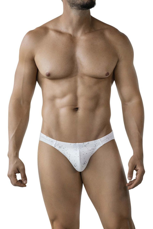 Clever Moda Men's Underwear 2039 Galaxy Briefs Color White