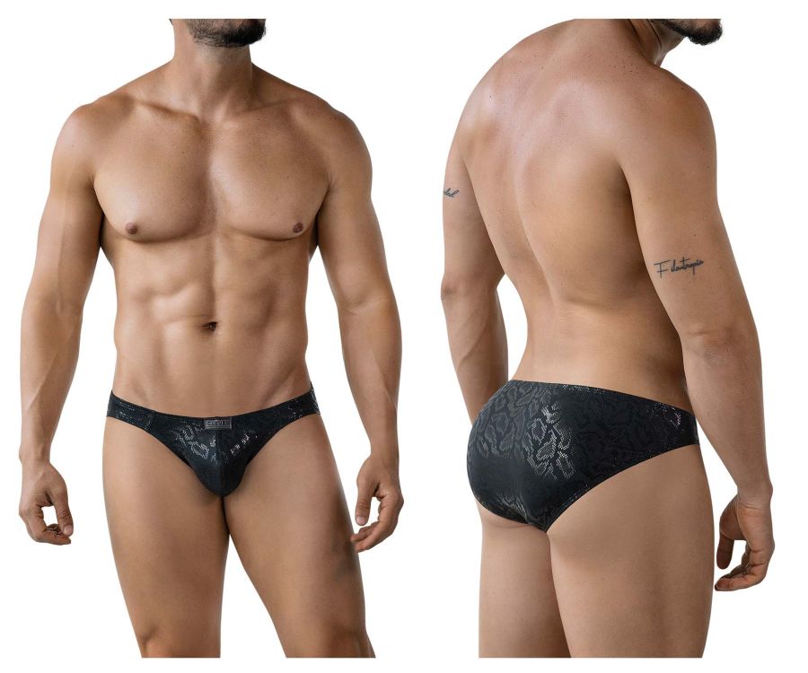 Clever Moda Men's Underwear 2040 Luxe Briefs Color Black
