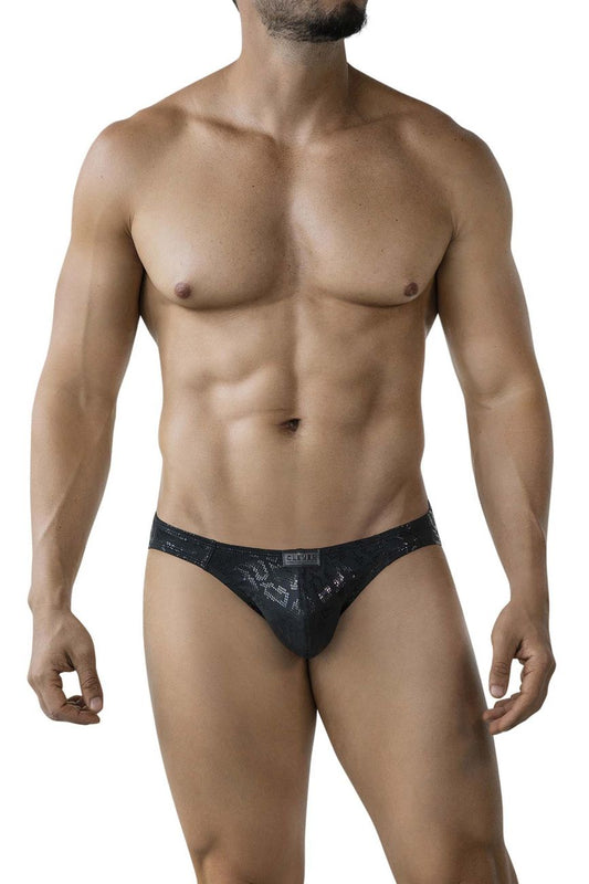 Clever Moda Men's Underwear 2040 Luxe Briefs Color Black