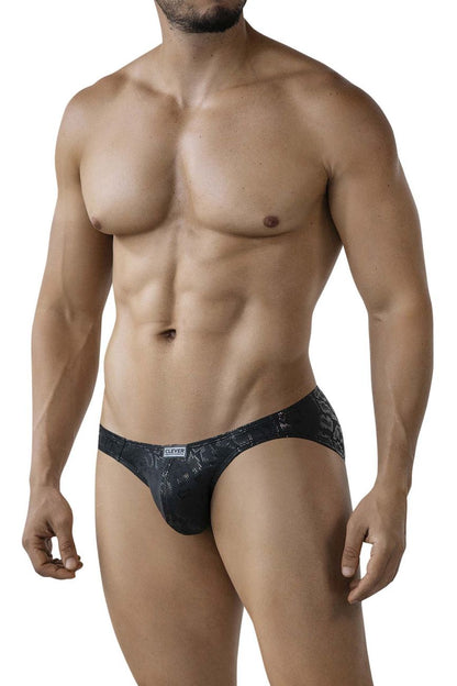 Clever Moda Men's Underwear 2040 Luxe Briefs Color Black