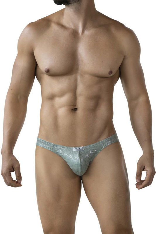 Clever Moda Men's Underwear 2040 Luxe Briefs Color Green