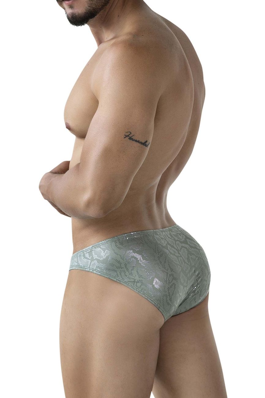 Clever Moda Men's Underwear 2040 Luxe Briefs Color Green