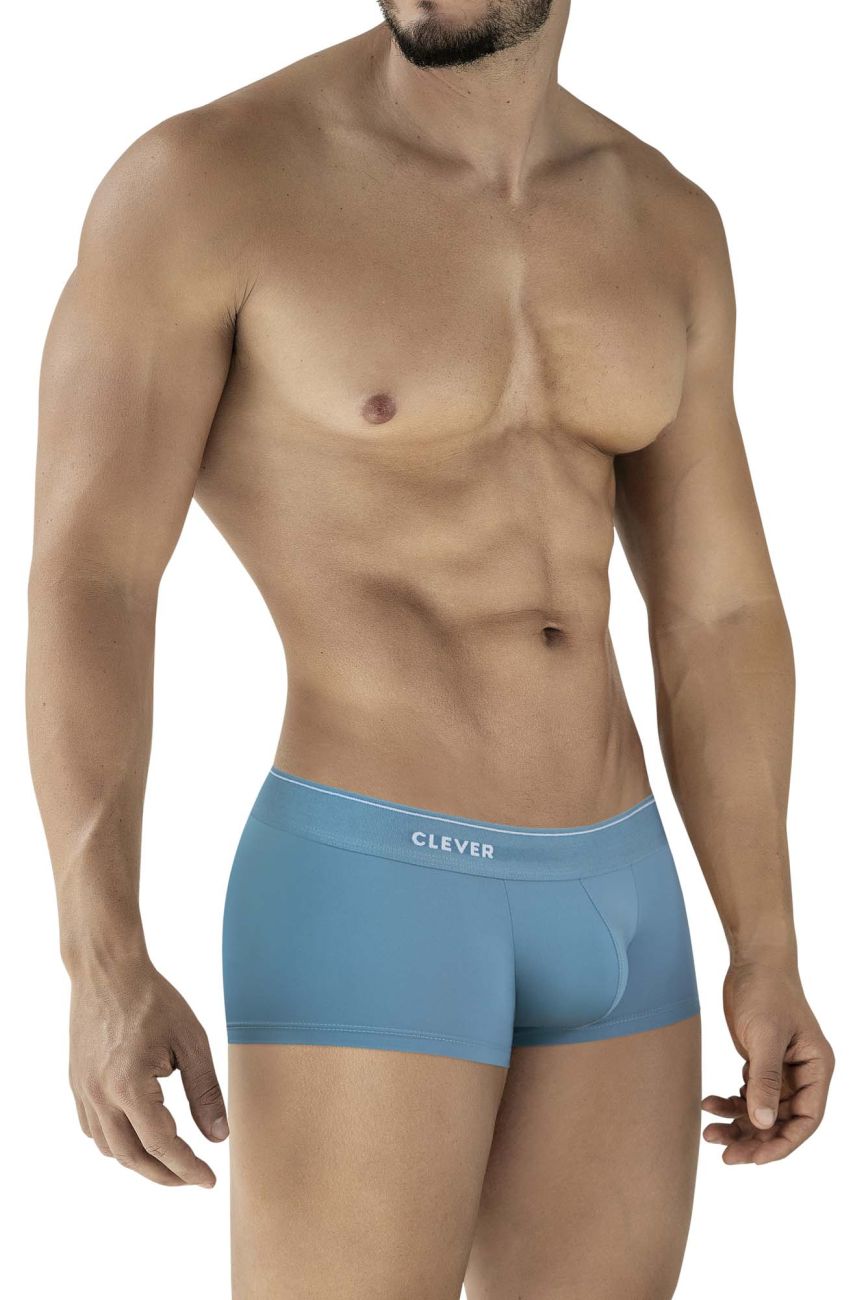 Clever Moda Men's Underwear 2042 Mendoza Trunks Color Blue