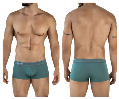 Clever Moda Men's Underwear 2042 Mendoza Trunks Color Green