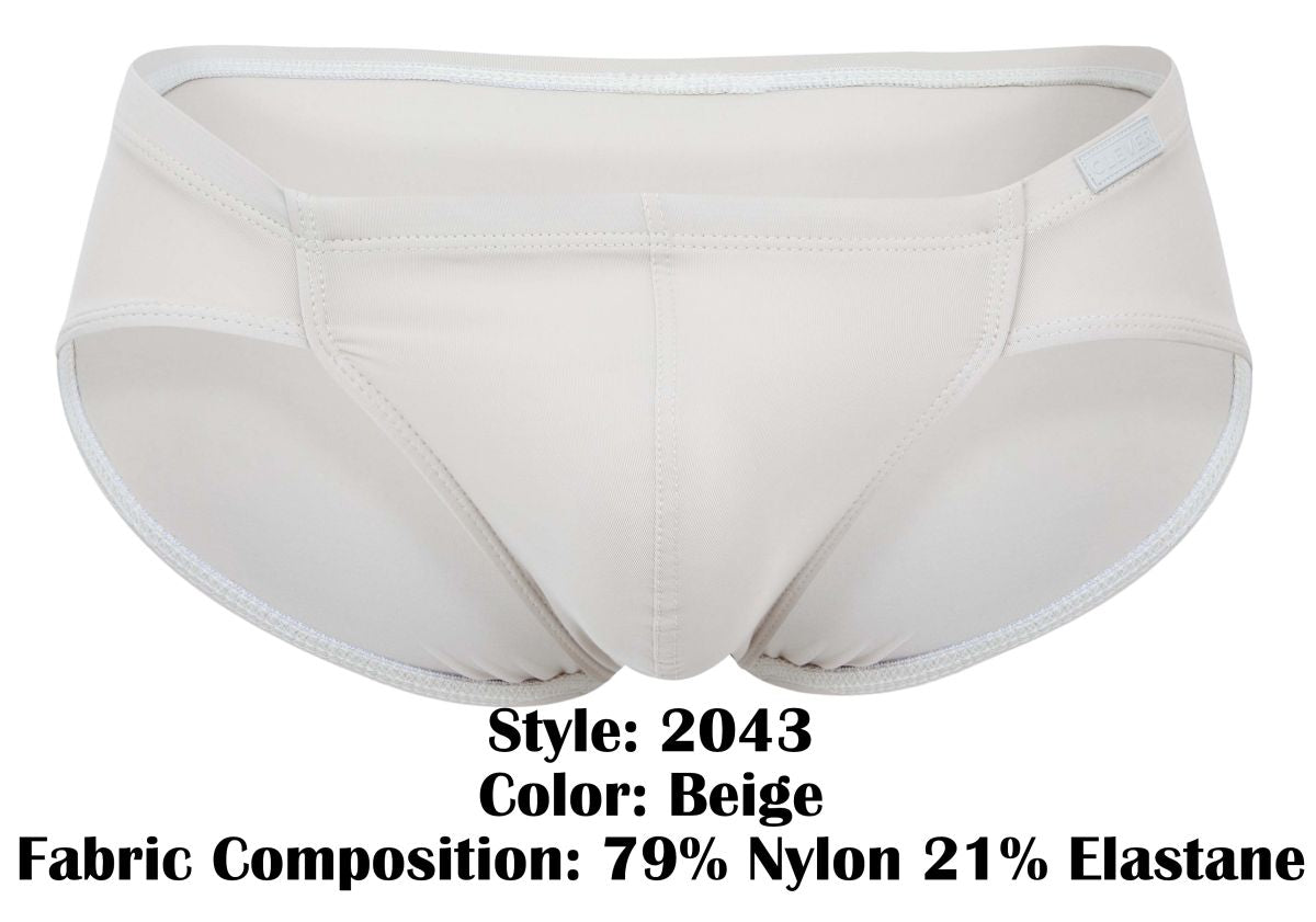 Clever Moda Men's Underwear 2043 Mendoza Briefs Color Beige