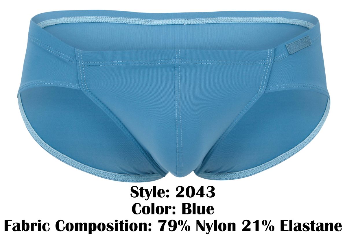 Clever Moda Men's Underwear 2043 Mendoza Briefs Color Blue