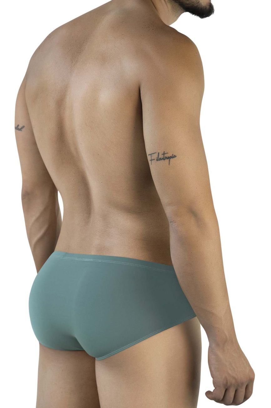 Clever Moda Men's Underwear 2043 Mendoza Briefs Color Green