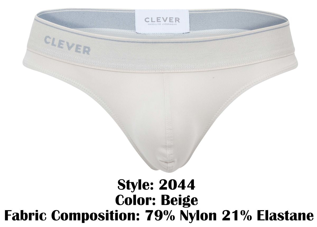 Clever Moda Men's Underwear 2044 Mendoza Thongs Color Beige
