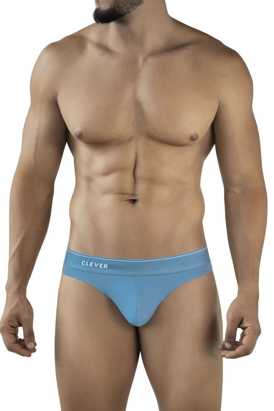 Clever Moda Men's Underwear 2044 Mendoza Thongs Color Blue