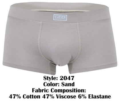 Clever Moda Men's Underwear 2047 Cordoba Trunks Color Sand