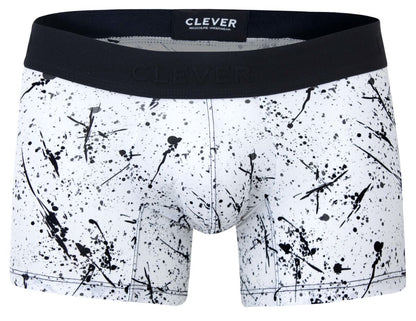 Clever Moda Men's Underwear 2050 Brochazos Trunks Color Black