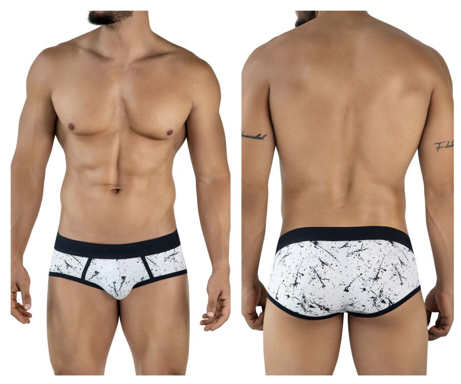 Clever Moda Men's Underwear 2051 Brochazos Briefs Color Black