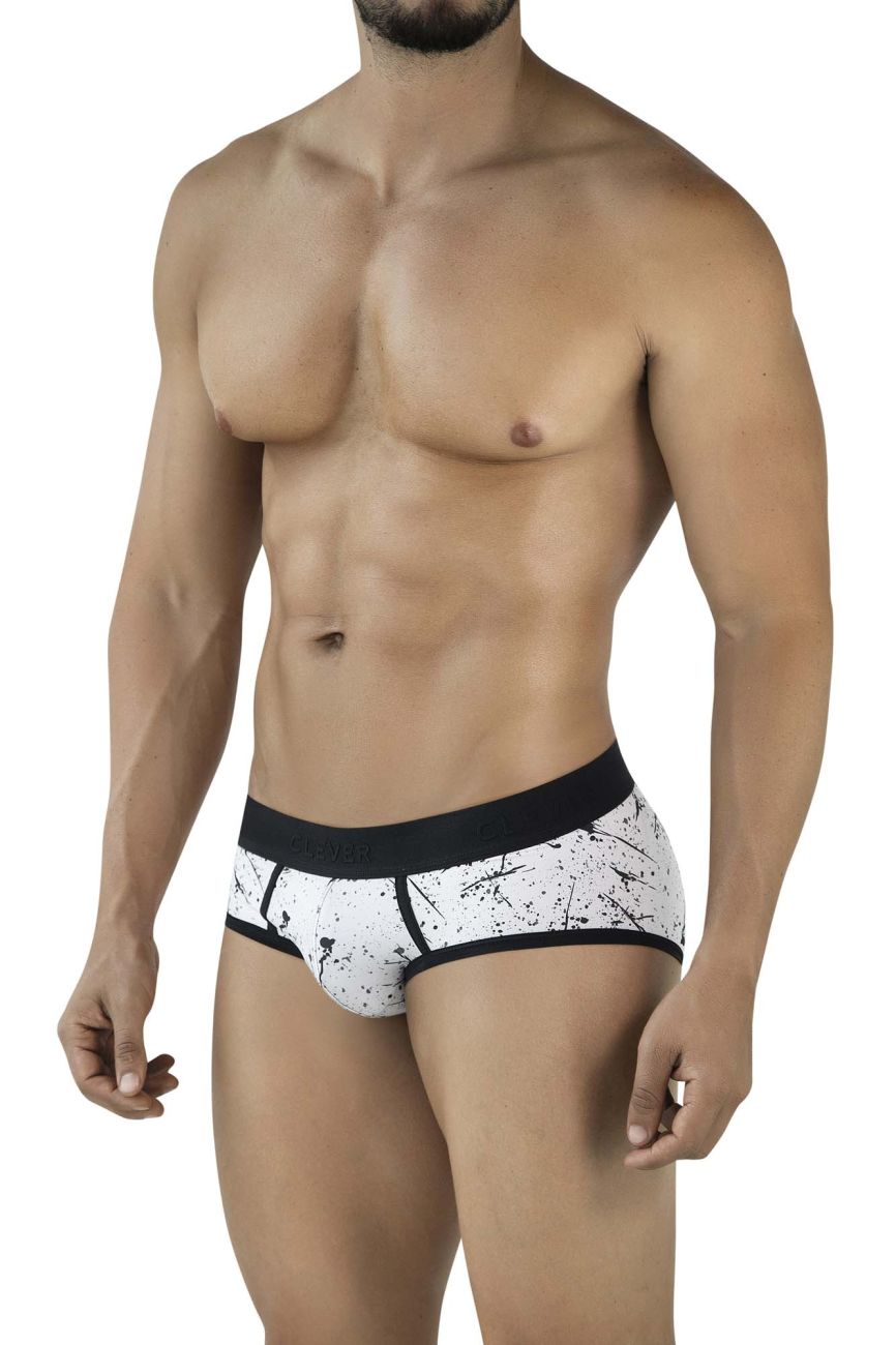 Clever Moda Men's Underwear 2051 Brochazos Briefs Color Black