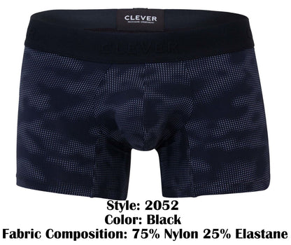 Clever Moda Men's Underwear 2052 Militar Trunks Color Black