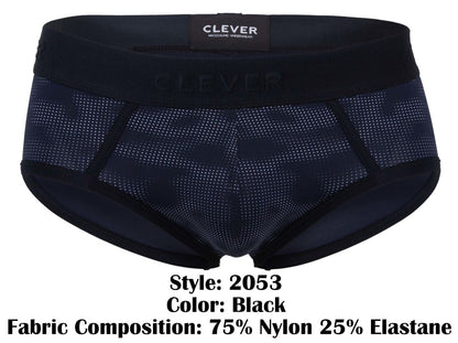 Clever Moda Men's Underwear 2053 Militar Briefs Color Black