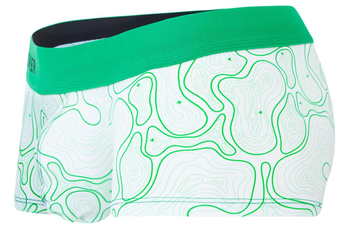 Clever Moda Men's Underwear 2056 Maze Trunks Color Green