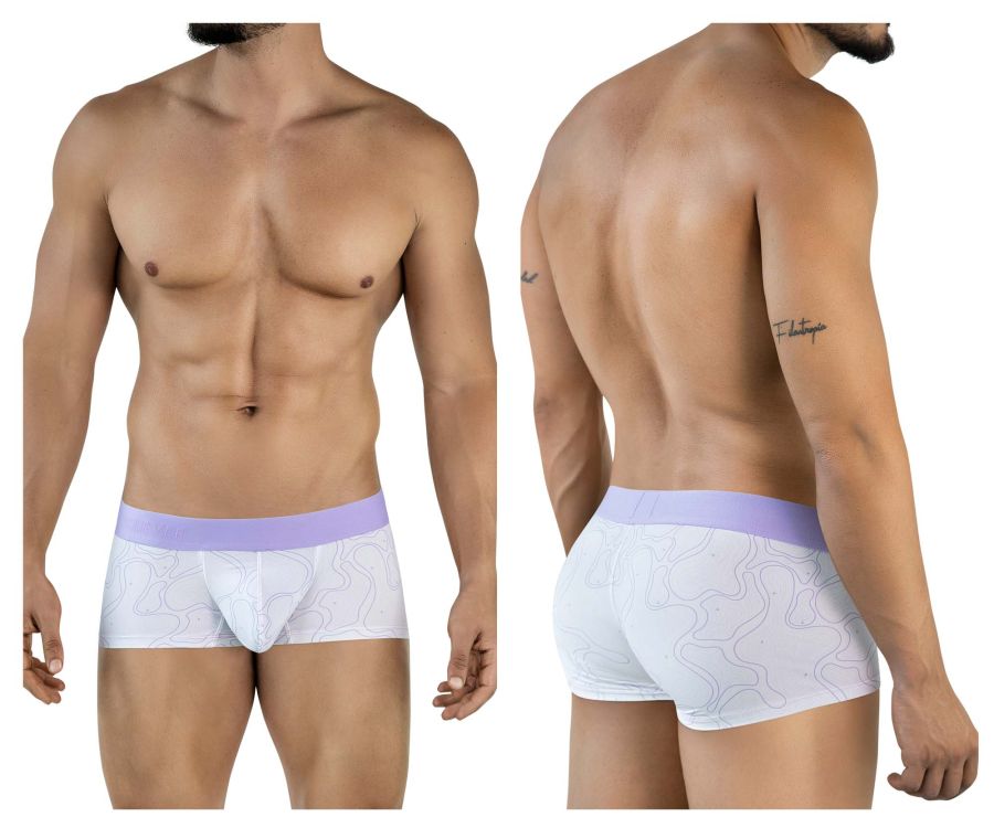 Clever Moda Men's Underwear 2056 Maze Trunks Color Lilac
