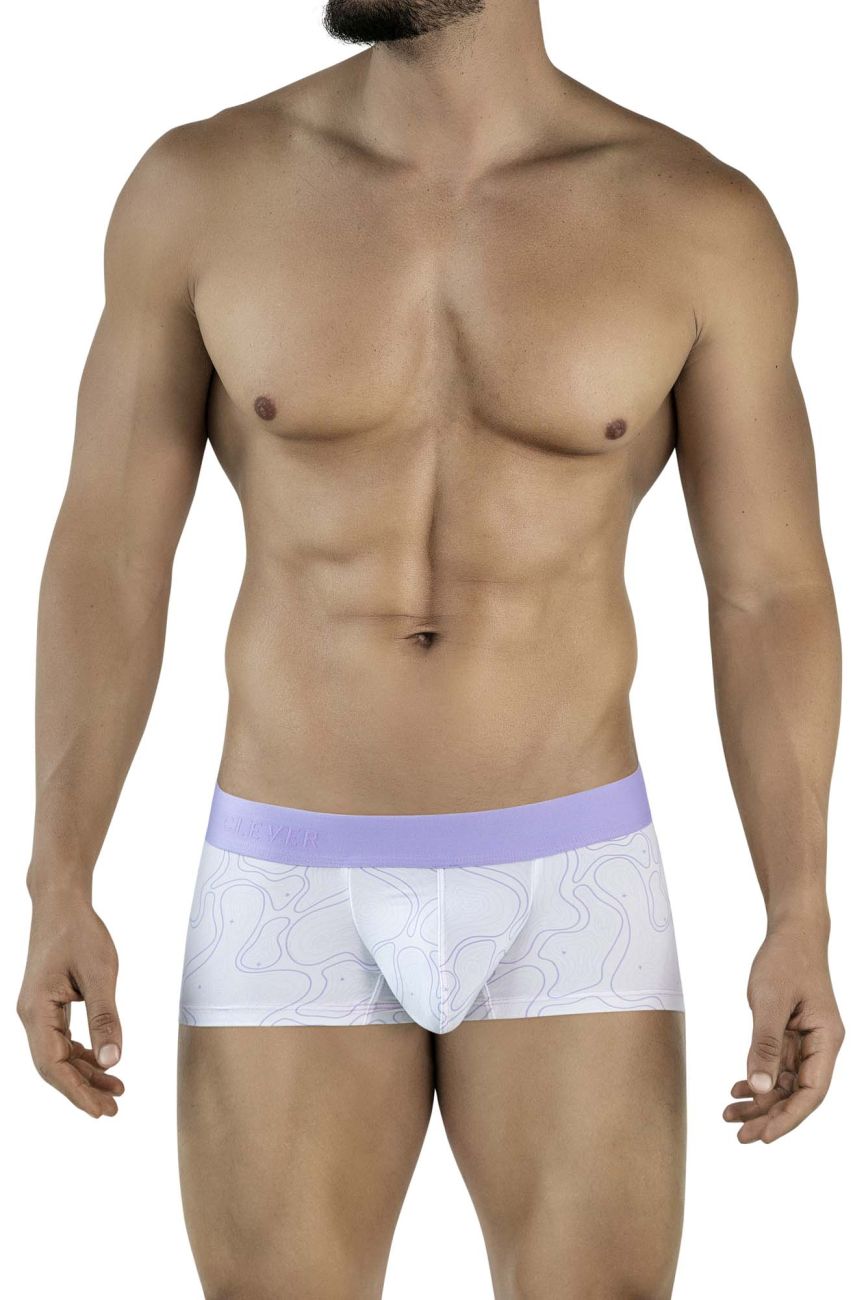Clever Moda Men's Underwear 2056 Maze Trunks Color Lilac