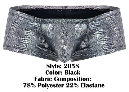 Clever Moda Men's Underwear 2058 Sparkles Trunks Color Black