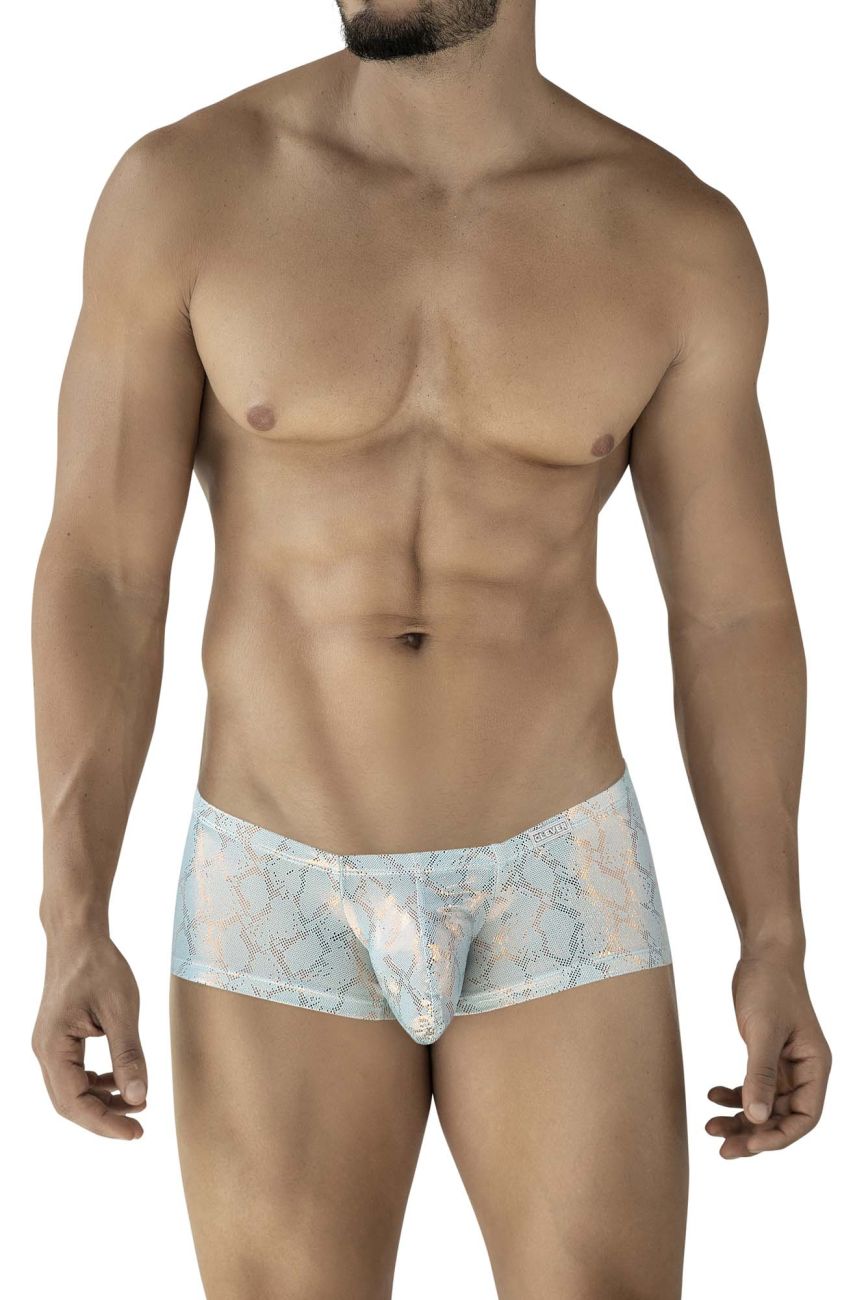 Clever Moda Men's Underwear 2061 Diamond Trunks Color Blue