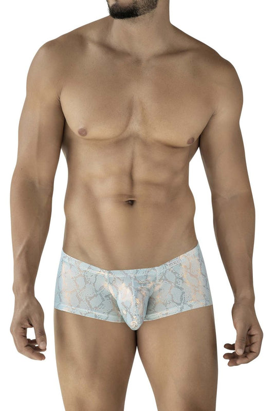Clever Moda Men's Underwear 2061 Diamond Trunks Color Blue