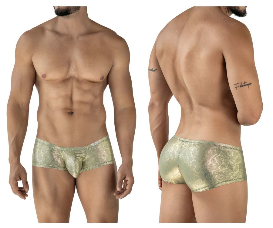 Clever Moda Men's Underwear 2061 Diamond Trunks Color Gold