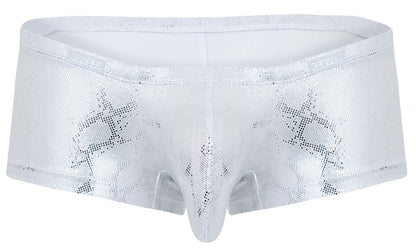 Clever Moda Men's Underwear 2061 Diamond Trunks Color Silver