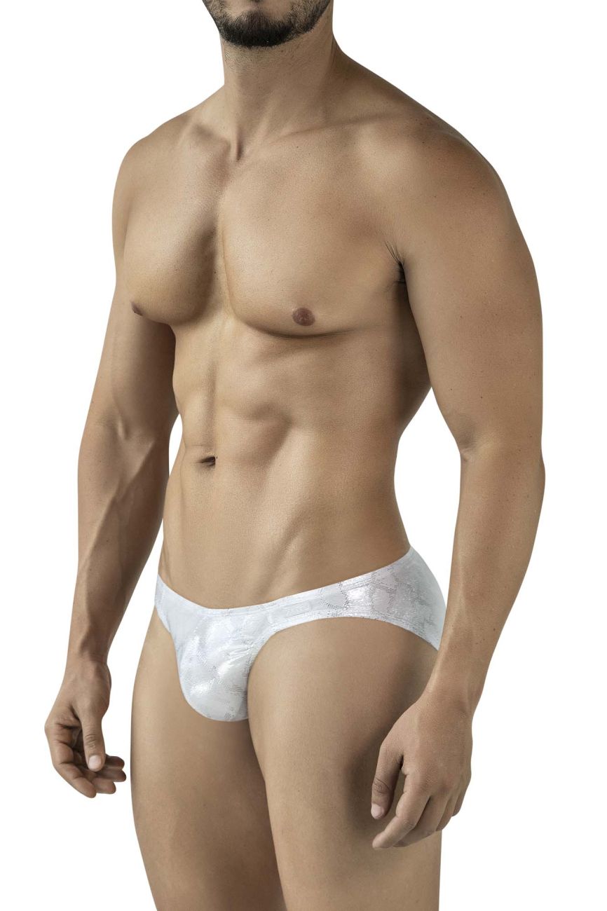 Clever Moda Men's Underwear 2062 Diamond Briefs Color Silver